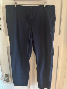 Talbots relaxed chino Navy Blue Casual Pants in size 16